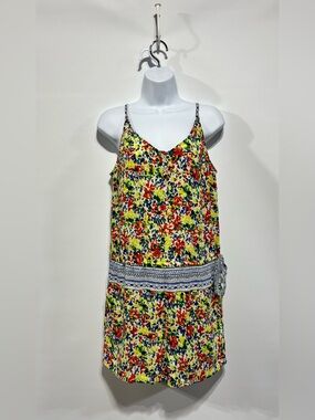 Cabi Devon Colorful Floral Fiesta Romper Size Small‎
